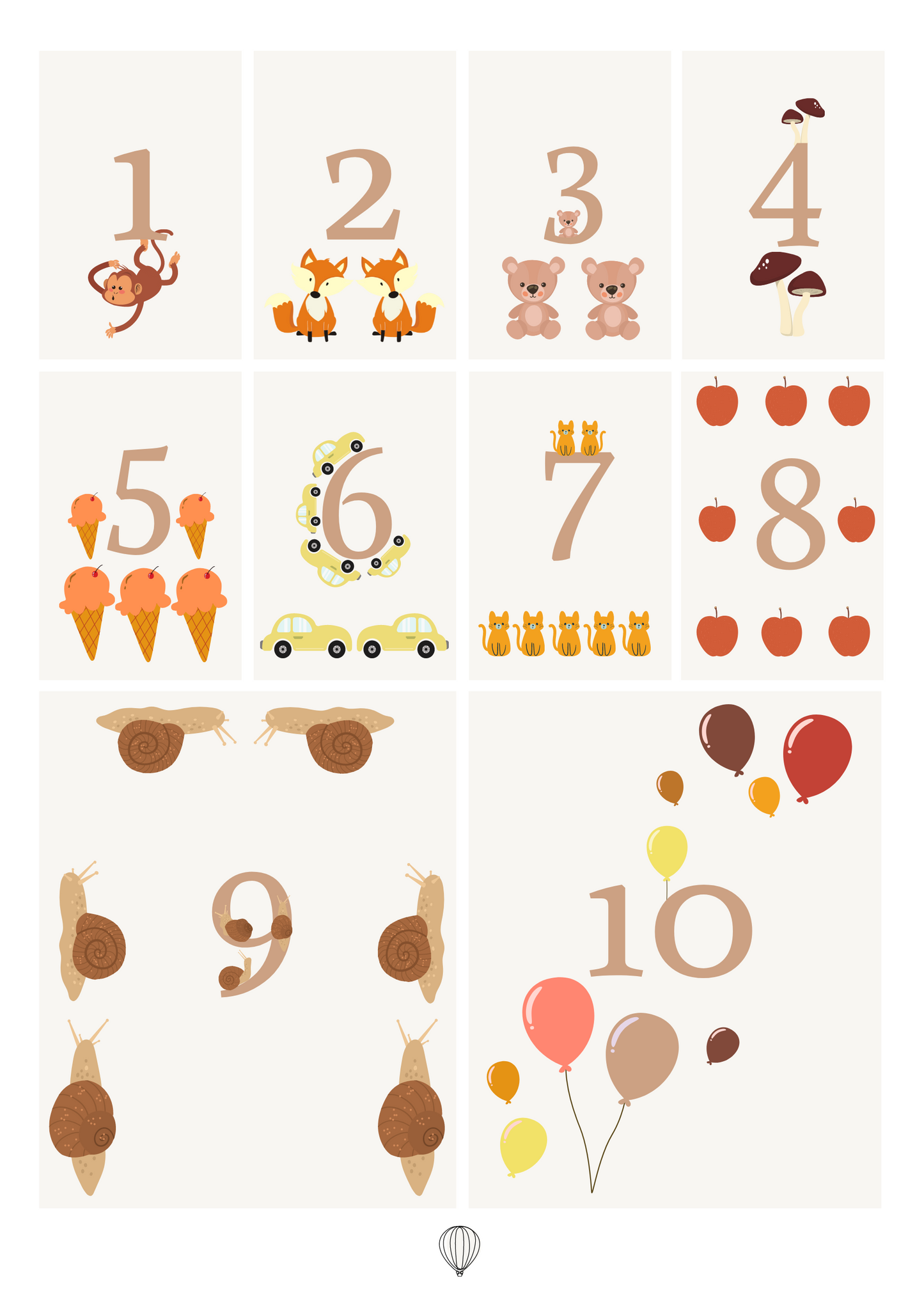 Lær at tælle - Plakat