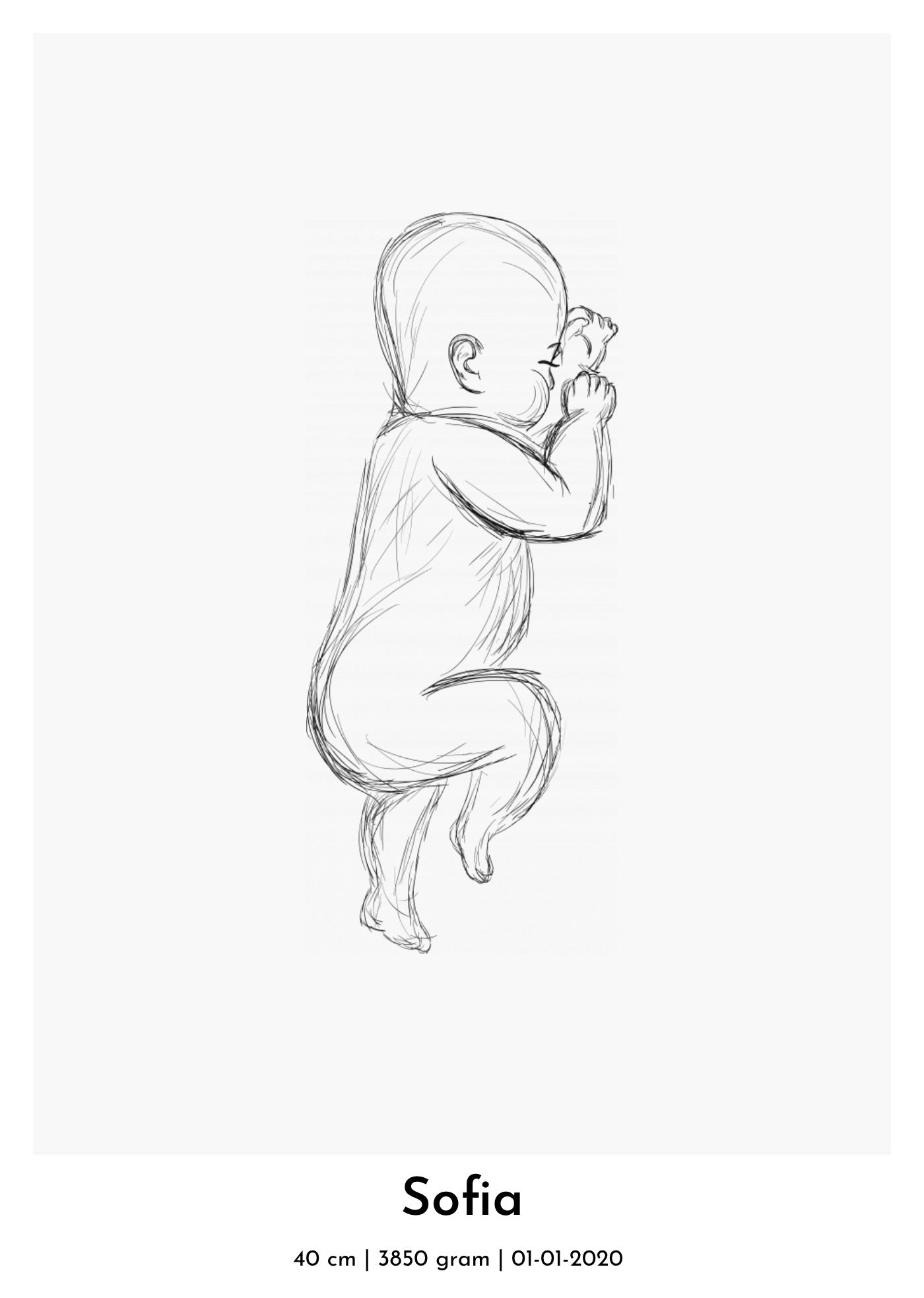 1:1 Babyplakat