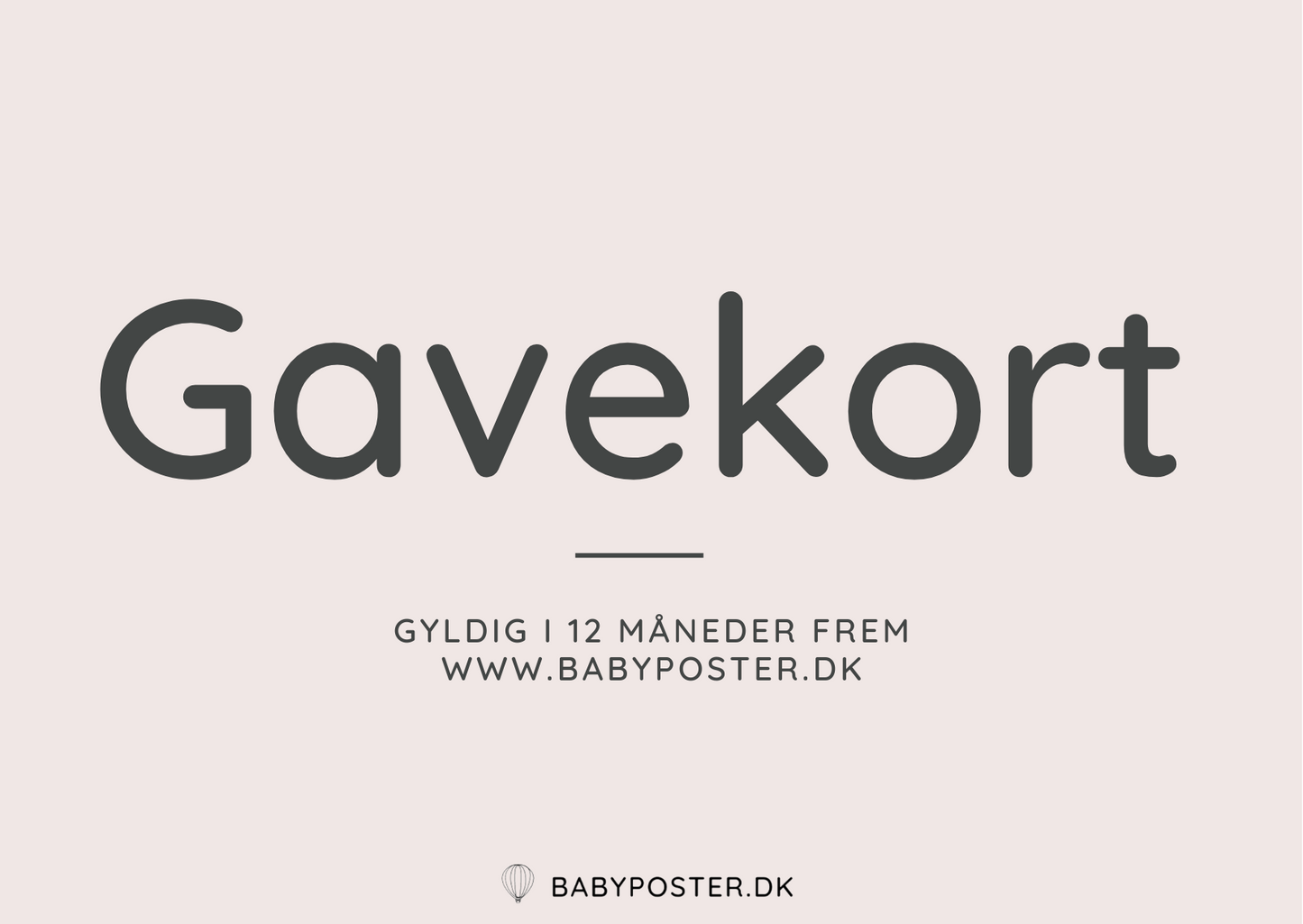 Gavekort til Babyposter